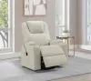 Coaster Fine Furniture 609477P Armstrong - Upholstered Power Lift Massage Recliner - Ivory