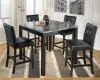 Ashley Furniture D154-223 Maysville - Square Counter TBL Set (Set of 5) - Black