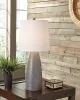 Ashley Furniture L243004 Shavontae - Poly Table Lamp (Set of 2) - Gray