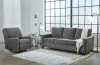 Ashley Furniture 53602/39/25 Ashley Furniture 53602/39/25 Rannis - 2 Pc. - Queen Sofa Sleeper, Rocker Recliner - Pewter