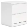 Ashley Furniture EB9630-292 Onita - Two Drawer Night Stand - White