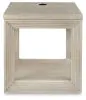 Ashley Furniture T791-2 Marxhart - Square End Table - Bisque