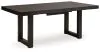 Ashley Furniture D618-35 Neymorton - Rectangular Dining Room Butterfly Extension Table - Dark Grayish Brown