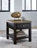 Ashley Furniture T734-3 Drazmine - Rectangular End Table - Brown