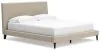 Ashley Furniture B1199/231/36/94 Ashley Furniture B1199/231/36/94 Cielden - 3 Pc. - Dresser, Mirror, California King Upholstered Bed With Roll Slats - Soft Gray / Beige