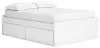 Ashley Furniture EB9630B13 Ashley Furniture EB9630B13 Onita - Full Platform Bed With 2 Side Storage - White