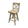 Intercon BS-BS-375W-NAT-K24 Intercon BS-BS-375W-NAT-K24 Wooden Barstool With X Back - Natural