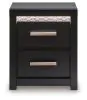 Ashley Furniture PCB2611-92 Brizmore - Two Drawer Night Stand - Black