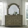 Liberty Furniture 244N-BR51 Liberty Furniture 244N-BR51 Magnolia Manor - Mirror - Weathered Bisque
