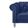 New Classic UKD13-20-BLUC Emma Crystal - Loveseat - Royal Blue