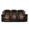 New Classic U7005-30-BRN Nikko - Sofa With Dual Recliner - Two Tone Brown