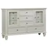 CoasterEssence 201301Q-S4 Sandy Beach - Queen 4 Piece Bedroom Set - Cream White