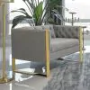CoasterElevations 509113 Eastbrook - Velvet Upholstered Tufted Accent Chair - Gray