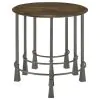 CoasterElevations 935971 Deja - 3 Piece Round Nesting Table Set - Natural And Gunmetal