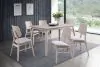 New Classic 40-1651W-D6CT New Classic 40-1651W-D6CT Oscar - Rectangle Table & 6 Chairs - White Ash