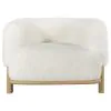 CoasterEveryday 903169 Lawler - Upholstered Barrel Back Accent Chair - Ivory