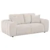 Coaster Fine Furniture 504956 Burnett - Chenille Upholstered Wide Arm Loveseat - Ivory