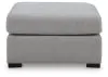Benchcraft® 6680408 Lakepoint - Oversized Accent Ottoman - Nickel