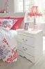 Ashley Furniture B129-92 Anarasia - Two Drawer Night Stand - White