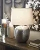 Ashley Furniture L207314 Magalie - Metal Table Lamp  - Antique Silver Finish