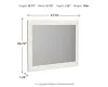 Ashley Furniture B2588-36 Stelsie - Bedroom Mirror - White