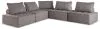 Ashley Furniture P160P10 Ashley Furniture P160P10 Bree Zee - 5-Piece Outdoor Modular Seating - Brown