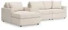 Ashley Furniture 92103S41 Ashley Furniture 92103S41 Modmax - 4-Piece Sectional With Laf Corner Chaise And Storage Console - Oyster