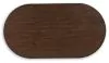 Ashley Furniture T689-0 Korestone - Oval Cocktail Table - Dark Brown