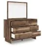 Ashley Furniture PCB3367B20 Chirason - Dresser And Mirror - Brown