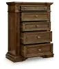 Ashley Furniture PCB949-46 Frantanna - Five Drawer Chest - Brown