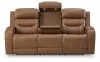 Ashley Furniture PCU1160015A Ashley Furniture PCU1160015A Knightington - Power Reclining Sofa With Audio Seating - Caramel
