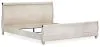 Ashley Furniture B267B4 Ashley Furniture B267B4 Willowton - Queen Sleigh Bed With Faux Plank Design - Whitewash