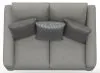 Jackson Furniture Industries 230102-1625/18-2575/58 Hyde Park - Loveseat - Stone
