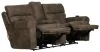 Jackson Furniture Industries 63019-1301/28-1302/28 Tranquility - Power Headrest Power Lay Flat Reclining Cons Loveseat With CR3 Heat / Massage / Lumbar - Pewter