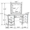 CoasterElevations 205897 Barzini - 7-Drawer Vanity Set With Lighting - White