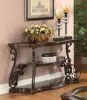 CoasterEssence 702449 Laney - Scrollwork Entryway Sofa Console Table - Deep Merlot