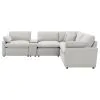 Coaster Fine Furniture 609560P-SET Collins - 6 Piece Modular Power Reclining Sectional - Gray