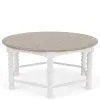 Riverside Furniture 30701 Rosalie - Spindle Round Coffee Table - White