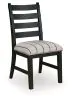 Benchcraft® D858-02 Benchcraft® D858-02 Ridgester - Dining Upholstered Side Chair (Set of 2) - Beige / Black