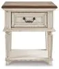 Ashley Furniture B743-91 Realyn - One Drawer Night Stand - Chipped White