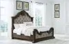 Ashley Furniture B947/31/36/58/56/94 Ashley Furniture B947/31/36/58/56/94 Maylee - 5 Pc. - Dresser, Mirror, California King Upholstered Bed - Dark Brown