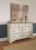Ashley Furniture B743/31/36/46/77/74/98/93(2) Ashley Furniture B743/31/36/46/77/74/98/93(2) Realyn - 8 Pc. - Dresser, Mirror, Chest, Queen Upholstered Sleigh Bed, 2 Nightstands - Two-tone