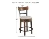 Ashley Furniture D546/13/424(4) Valebeck - 5 Pc. - Counter Table, 4 Upholstered Barstools - White