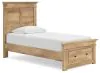 Ashley Furniture PCB1170B22 Ashley Furniture PCB1170B22 Makidern - Twin Panel Storage Bed With Storage Footboard - Tan