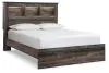 Ashley Furniture B211B16 Ashley Furniture B211B16 Drystan - Queen Panel Bookcase Bed - Brown / Beige