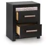 Ashley Furniture PCB2611-92 Brizmore - Two Drawer Night Stand - Black