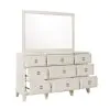 Samuel Lawrence Furniture S916-010 Madison - 9-Drawer Dresser in a Grey-White Wash Finish - Natural