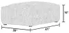 Jackson Furniture Industries 220610-1760/26 Jackson Furniture Industries 220610-1760/26 Bankside - Ottoman - Parchment