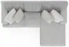 Jackson Furniture Industries 3303/46/76-18 Jackson Furniture Industries 3303/46/76-18 Logan - 2 Piece Upholstered Sectional With Comfort Coil Seating And 5 Included Accent Pillows (Right Side Facing Chaise) - Moonstruck
