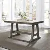 Liberty Furniture 62-CD-TRS Lindsey Farm - Trestle Table - Gray & Sandstone